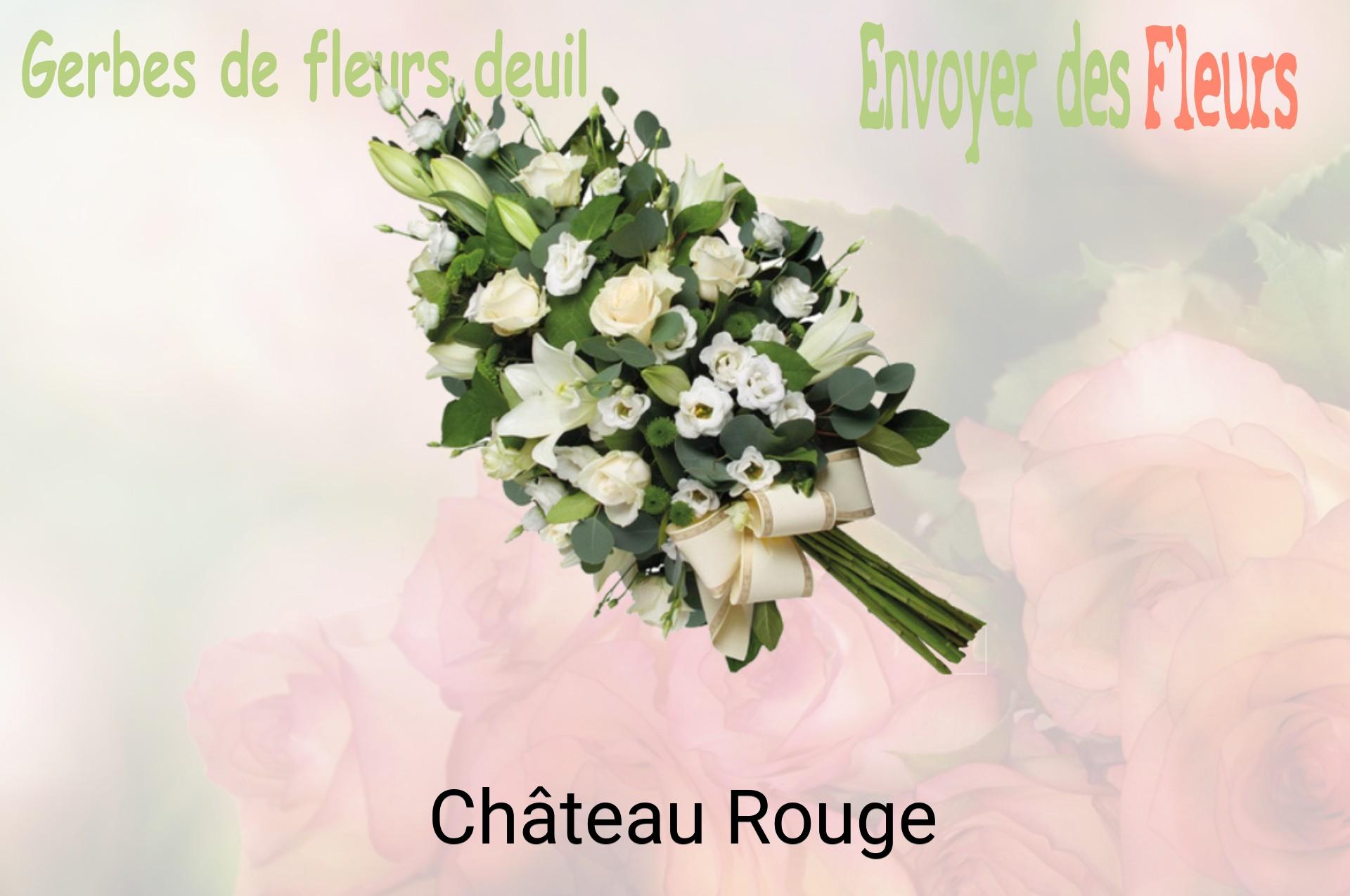 Gerbe de fleurs de deuil livrée à Château-Rouge
